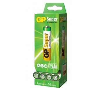 Батарейка GP SUPER ALKALINE 1.5 24A-PD40-S4 лужна, LR03 AAA (4891199071850) 4891199071850 фото