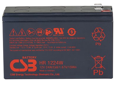 Акумуляторна батарея CSB 12V 6.5AH (C) AGM HR1224W фото