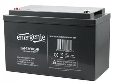 Акумуляторна батарея EnerGenie 12В 100AH (BAT-12V100AH) AGM BAT-12V100AH фото