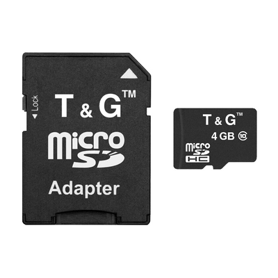 Карта пам`яті MicroSDHC 4GB Class 10 T&G + SD-adapter (TG-4GBSDCL10-01) TG-4GBSDCL10-01 фото