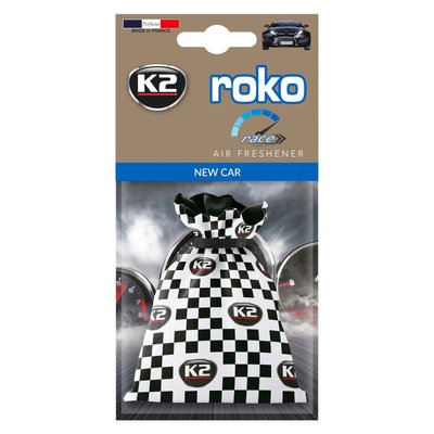 Ароматизатор для салону авто K2 Roko Race "Нове авто" 25 г (V812R) K20309 фото