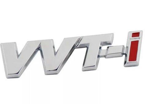 Емблема шильдик логотип напис на кришку багажника VVT-I Nissan (Нісан) (Хром + червоний) nis018 фото товару