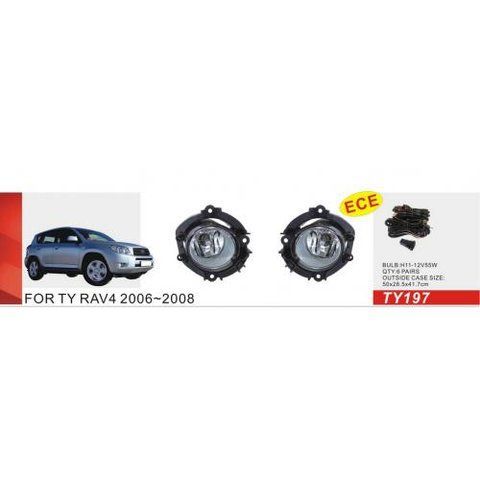 Фари дод. модель Toyota RAV-4 2005-08/TY-197/H11-12V55W/ел.проводка (TY-197) TY-197 фото товару