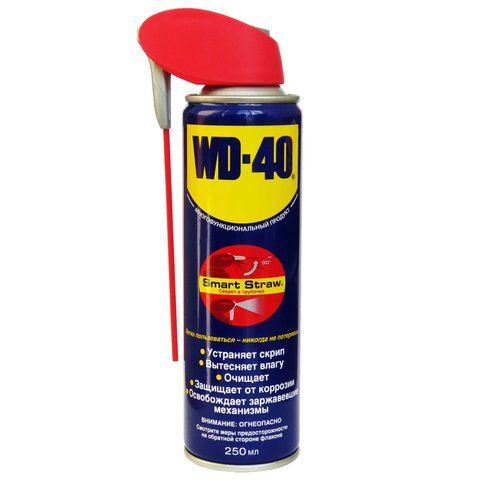 Мастило універсальне WD-40 Smart Straw рідке мінеральне прозоре аерозоль 250 мл (124W700050) 124W700050 фото товару