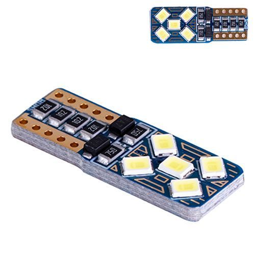 Лампа PULSO/габаритна/LED T10/10SMD-5630/12v/5w/90lm White (LP-160590) LP-160590 фото товару
