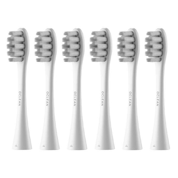 Насадки для зубної електрощітки Oclean P1S12 W06 Gum Care Brush Head White (6 шт) (6970810552263) 6970810552263 фото