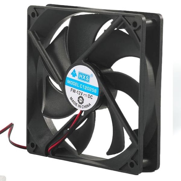 Кулер корпусний Merlion HXS 12025 DC sleeve fan 2pin MOLEX - 120 * 120 * 25мм, 12V/0.18A, 1100об / хв CC-120*120*25/2 фото