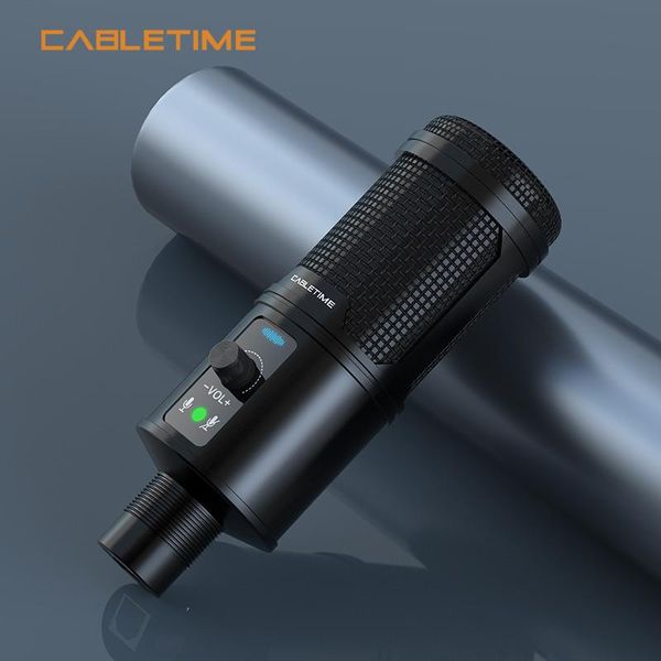 Настільний мікрофон USB с шумозаглушенням Cabletime + штатив трипод (CM10B) CM10B фото