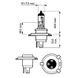 Лампа розжарювання H4 12V 60/55W P43t-38 VISION (вир-во Philips) 12342PRC1 фото 2