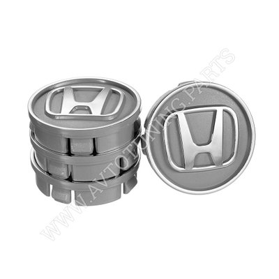 Заглушка колесного диска Honda 60x55 серый ABS пластик (4шт.) 50032 (50032) 50032 фото