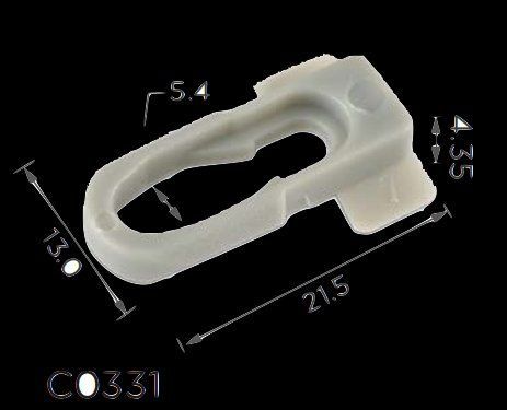 Крепление молдинга GM, Cadillac, Buick, Chevrolet, Pontiac (9838109) C0331 фото товара