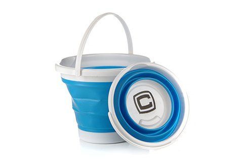 Відро складане силіконове 5л синий (blue) СИЛА 961003 фото товару
