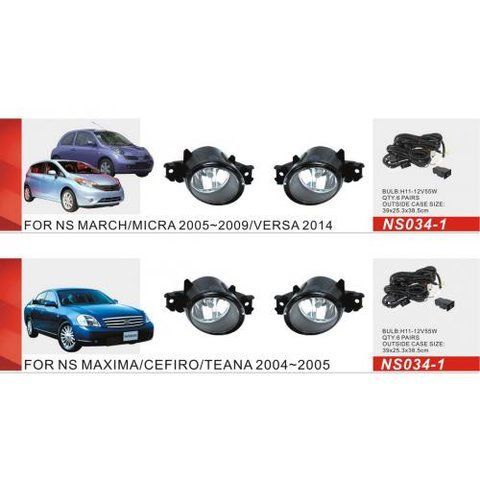 Фари дод. модель Nissan Cars/NS-034-1/H11-12V55W/ел.проводка (NS-034-1) NS-034-1 фото товару