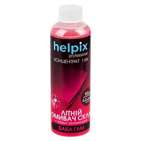 Концентрат літнього омивача HELPIX "1:66" Бабл Гам 0.1 л. (4450) 4450 фото товару