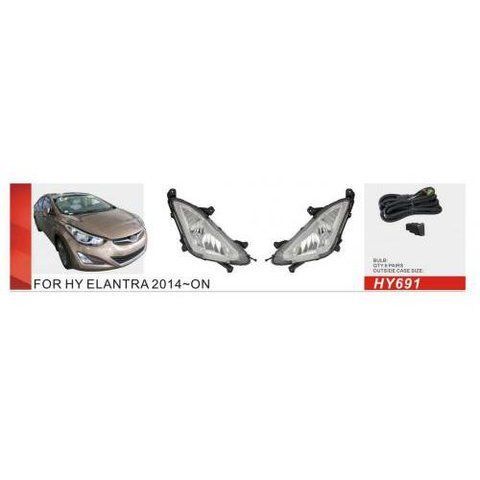 Фари дод. модель Hyundai Elantra/2014-16/HY-691/H8-12V35W/ел.проводка HY-691 фото товару