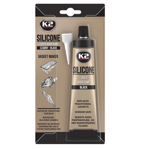 Герметик універсальний K2 Bond Silicone силіконовий чорний 85 г (B210) B210 фото товару