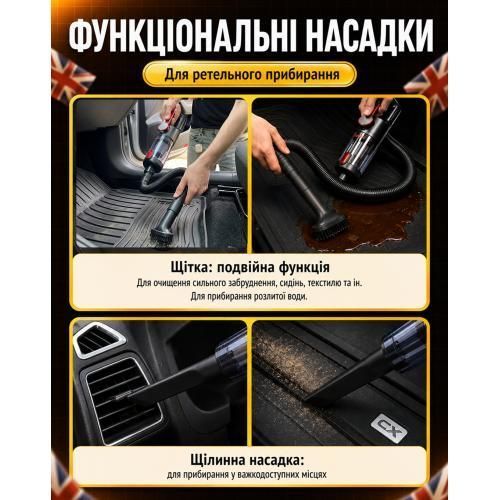 Пылесос "VOIN" V-82CL 120W/АКБ-3x2000mAh/2 режима/сухая и влажная чистка/сумка V-82CL фото товара