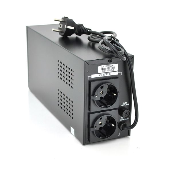 ДБЖ Ritar E-RTM500 (300W) ELF-L, LED, AVR, 2st, 2xSCHUKO socket, 1x12V7Ah, metal Case. Q4 (365*130*210) 4,8 кг (310*85*140) E-RTM500L фото