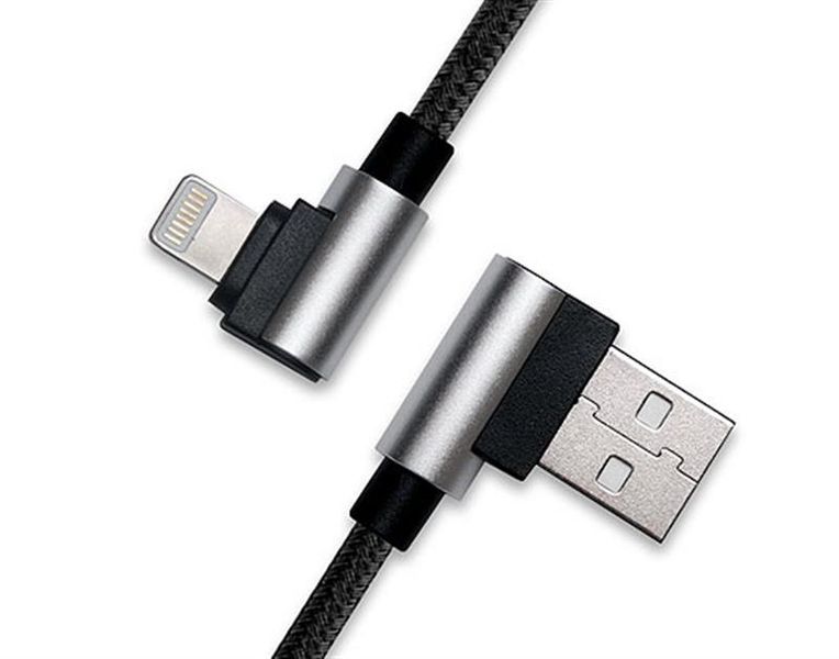 Кабель REAL-EL Premium USB - Lightning (M/M), 1 м, чорний (EL123500034) EL123500034 фото