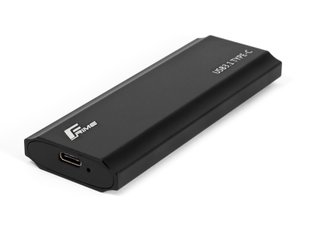 Зовнішня кишеня Frime M.2 NVMe PCIe, USB 3.2 Type-C, Metal, Black (FHE300.M2UC) FHE300.M2UC фото