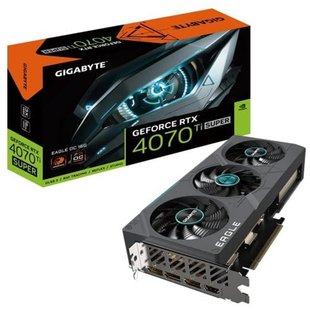 Відеокарта GF RTX 4070 Ti Super 16GB GDDR6X Eagle OC Gigabyte (GV-N407TSEAGLE OC-16GD) GV-N407TSEAGLE OC-16GD фото