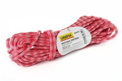 Мотузка плетена візерункова 10мм 20м UNIFIX 699577 фото