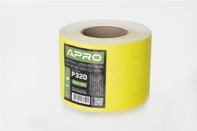 Папір шліфувальний APRO P320 115мм*50м рулон (паперова основа) 828166 фото