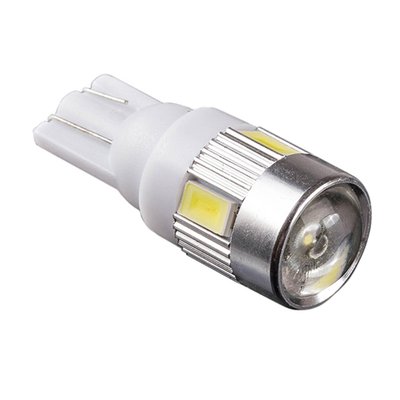 Лампа PULSO/габаритна/LED T10/6SMD-5630/12v/1w/240lm White with lens (LP-142446) LP-142446 фото