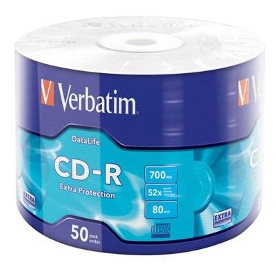 Диски CD-R Verbatim (43787) 700Mb 52x Wrap-box 50 шт Extra 43787 фото