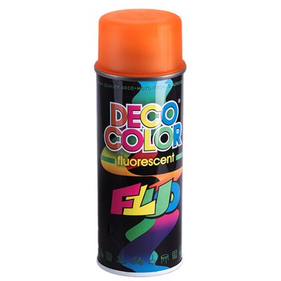 Deco Color Фарба аероз. 400ml Decoration флуоресцентна/помаранчевий (68338) 68338 фото