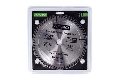 Диск пильний по дереву 180х22,2(20)х60Т APRO 830137 фото товару