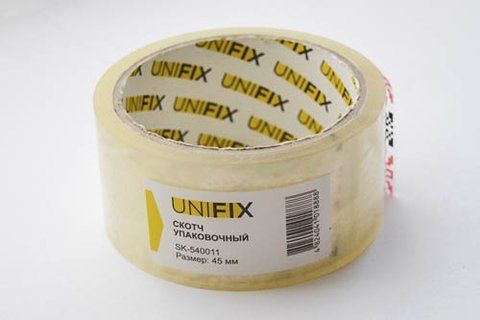 Стрічка клейка пакувальна 38мкм 45мм 100 SK-5400114 UNIFIX SK-5400114 фото товару