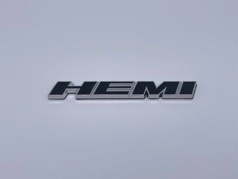 Эмблема надпись шильдик HEMI крыльев, капота Dodge 120*16мм (Хром+черный) (68085 330AA, 68085 330AB, do017 фото товара