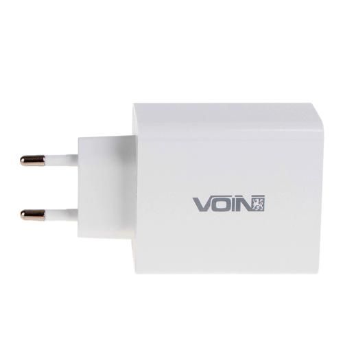 Мережевий зарядний пристрій VOIN, 2USB QC3.0 36W (3.6V-6.5V*3A, 6.5V-9V*2A, 9V-12V*1.5A) (LC-36523 W LC-36523 W фото