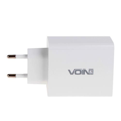 Сетевое зарядное устройство VOIN 36W, 2USB QC3.0 (3.6V-6.5V*3A, 6.5V-9V*2A, 9V-12V*1.5A) (LC-36523 LC-36523 W фото товара