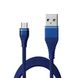 Кабель Grand-X USB - micro USB (M/M), Cu, 2.1 A, 1.2 м, Blue (NM012BL) NM012BL фото 1