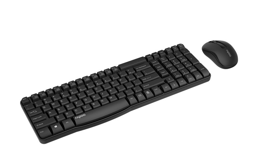 Комплект (клавіатура, мишка) Rapoo X1800S Combo Wireless Black X1800S Black фото
