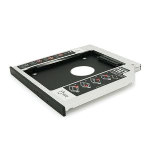 Адаптер підключення HDD 2.5'' 9.0 mm у відсік привода ноутбука SATA/mSATA (HDC-25), корпус aluminum, Blister, Q100 YT-CAHDD9.0-Al фото