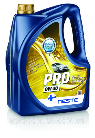 Олива моторна синтетична NESTE Pro+ 0W30_4л (API SP, SN PLUS, SN, SM, SL; ACEA A5/B5) СТ-00056676 фото товару