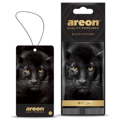 Ароматизатор Wild картонна підвіска Чорна пантера (Black Panther) Areon 085265 фото