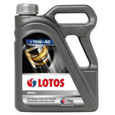 Олива моторна LOTOS Diesel CG-4/SJ 15W-40 4 л (WF-K403580-0H0) 300014 фото