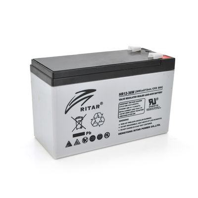 Аккумуляторная батарея AGM RITAR HR1236W, Gray Case, 12V 9.0Ah ( 151 х 65 х 94 (100 ) 2.60kg Q10 HR1236W фото