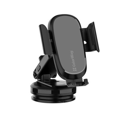 Бездротовий зарядний пристрій ColorWay Dashboard Car Wireless Charger 15W Black (CW-CHAW037Q-BK) CW-CHAW037Q-BK фото