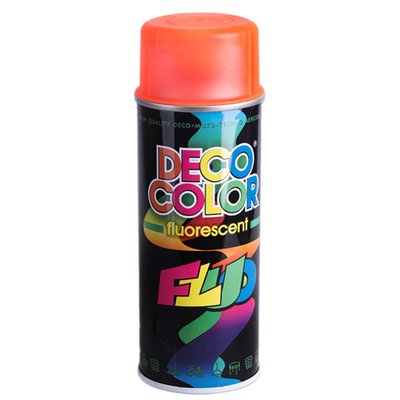 Deco Color Фарба аероз. 400ml Decoration флуоресцентна/червоний (68339/726387) 68339/726387 фото