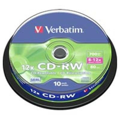 CD-RW Verbatim (43480) 700MB 12x Cake, 10шт 43480 фото