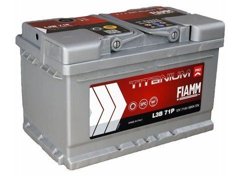 Аккумулятор FIAMM TITANIUM PRO (L3B 71P) ПРАВ [+] 12V 71AH 680A 278*175*175 7905153 фото товара