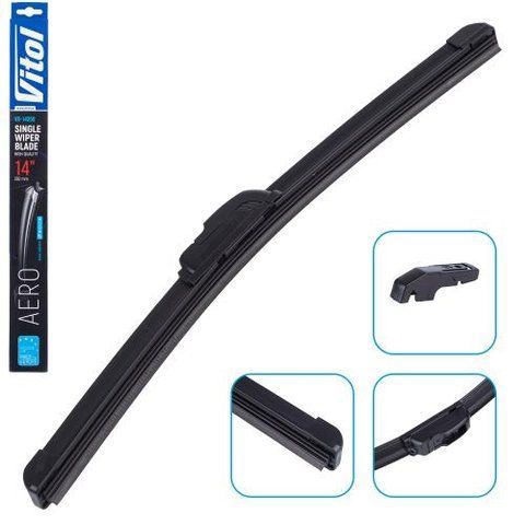 Щетка стеклоочистителя бескаркасная VITOL AERO 14" (350 мм) (VB-14350) VB-14350 фото товара