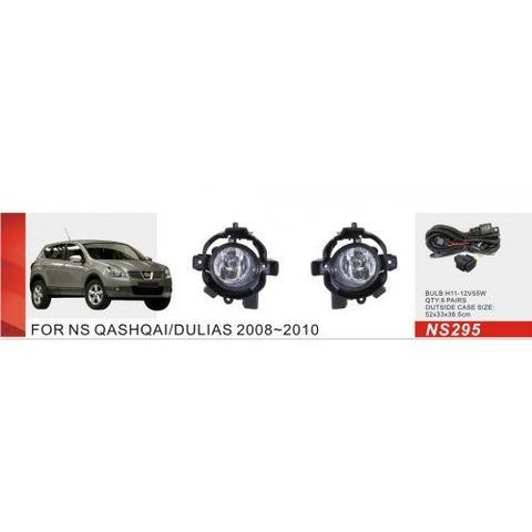 Фари дод. модель Nissan Qashqai 2006-10/NS-295/H11-12V55W/ел.проводка (NS-295) NS-295 фото товару