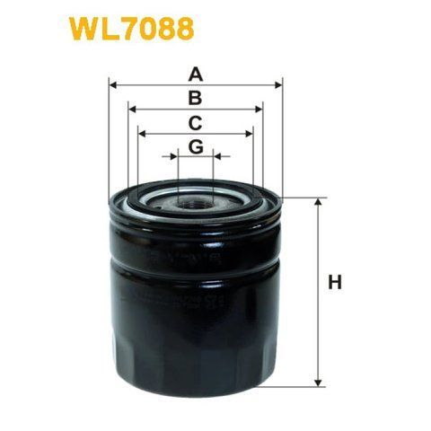 Фільтр оливи Avia A; Ford Granada, New Granada, P100 Pick-Up, Scorpio, Sierra Wix Filters (WL7088) WL7088 фото товару