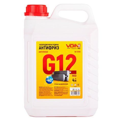 Антифриз VOIN G12 Red 4л VA-1246 фото товару
